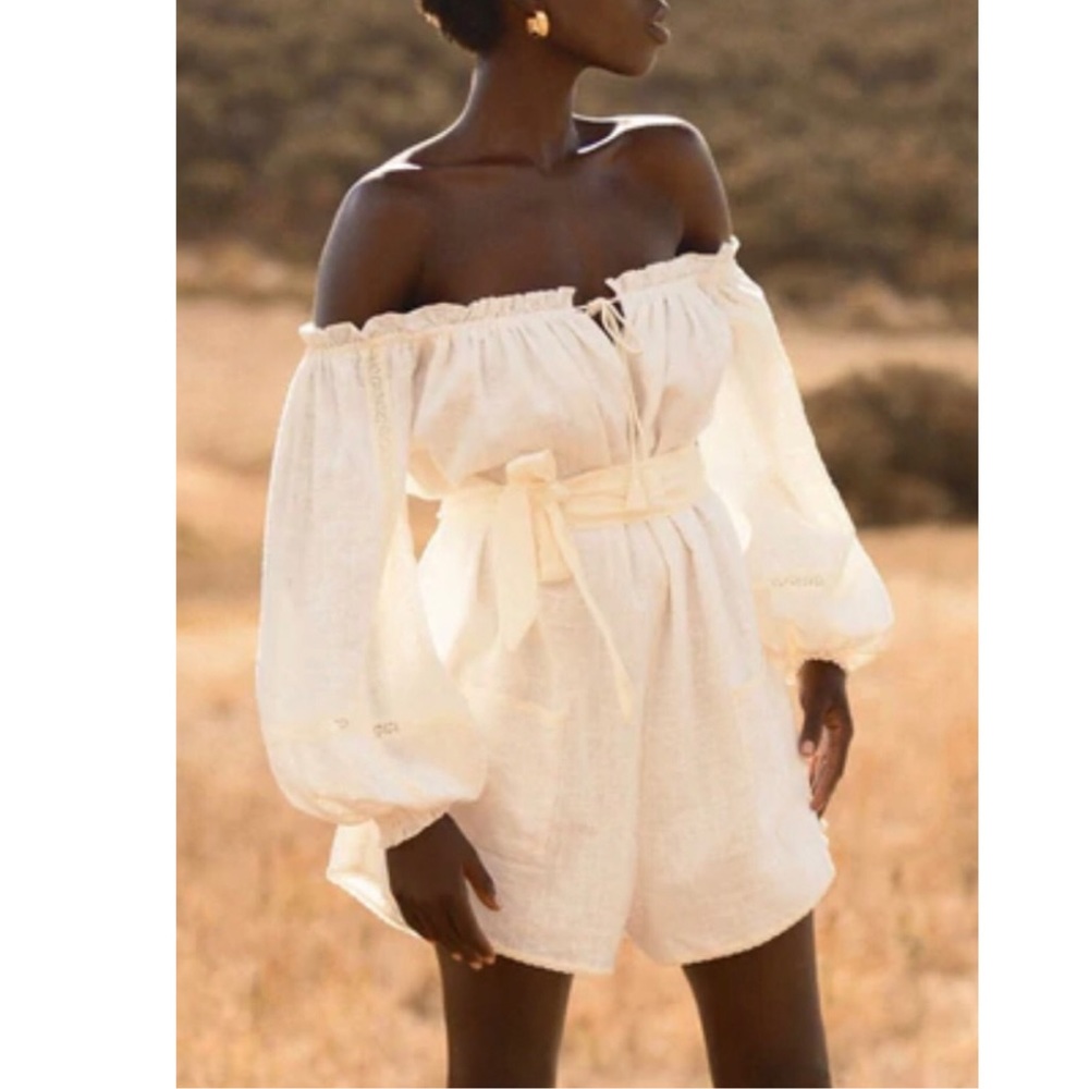 SPELL & THE GYPSY MILLA ROMPER OFF WHITE